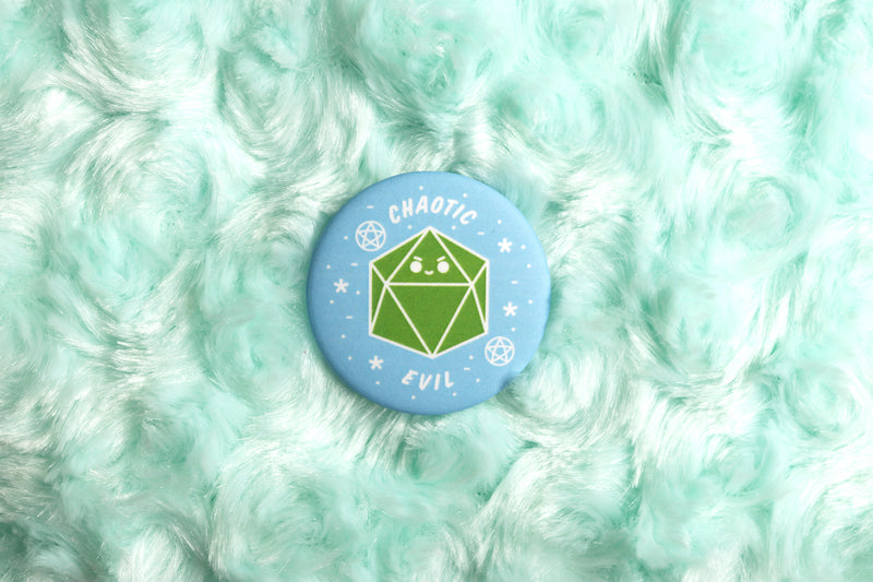 Chaotic Evil DnD Alignment Button