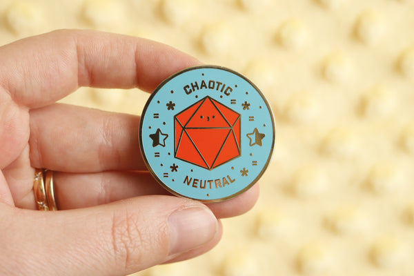 Chaotic Neutral Alignment Hard Enamel Pin
