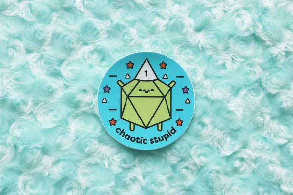 Chaotic Stupid D20 Sticker