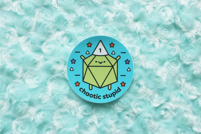 Chaotic Stupid D20 Sticker