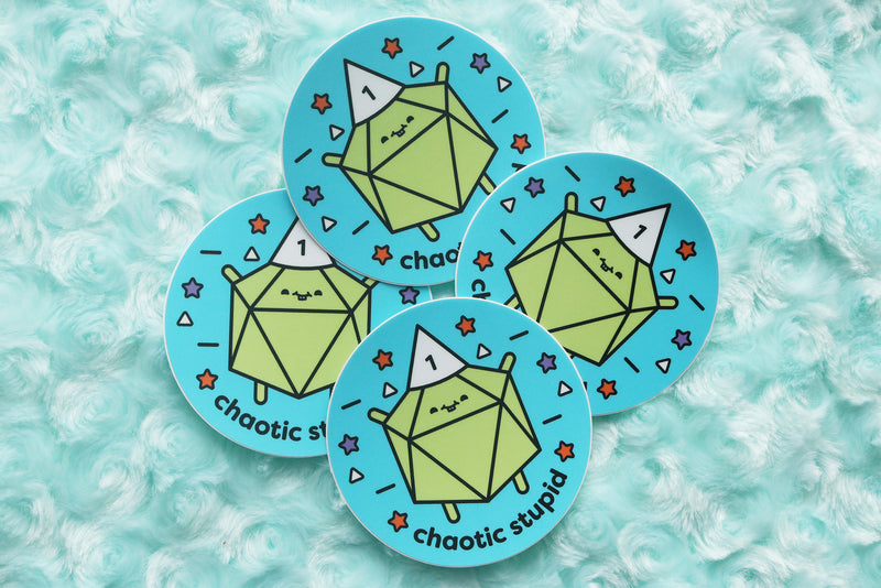 Chaotic Stupid D20 Sticker