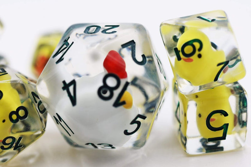 Chicken Farm 8 Piece RPG Dice Set
