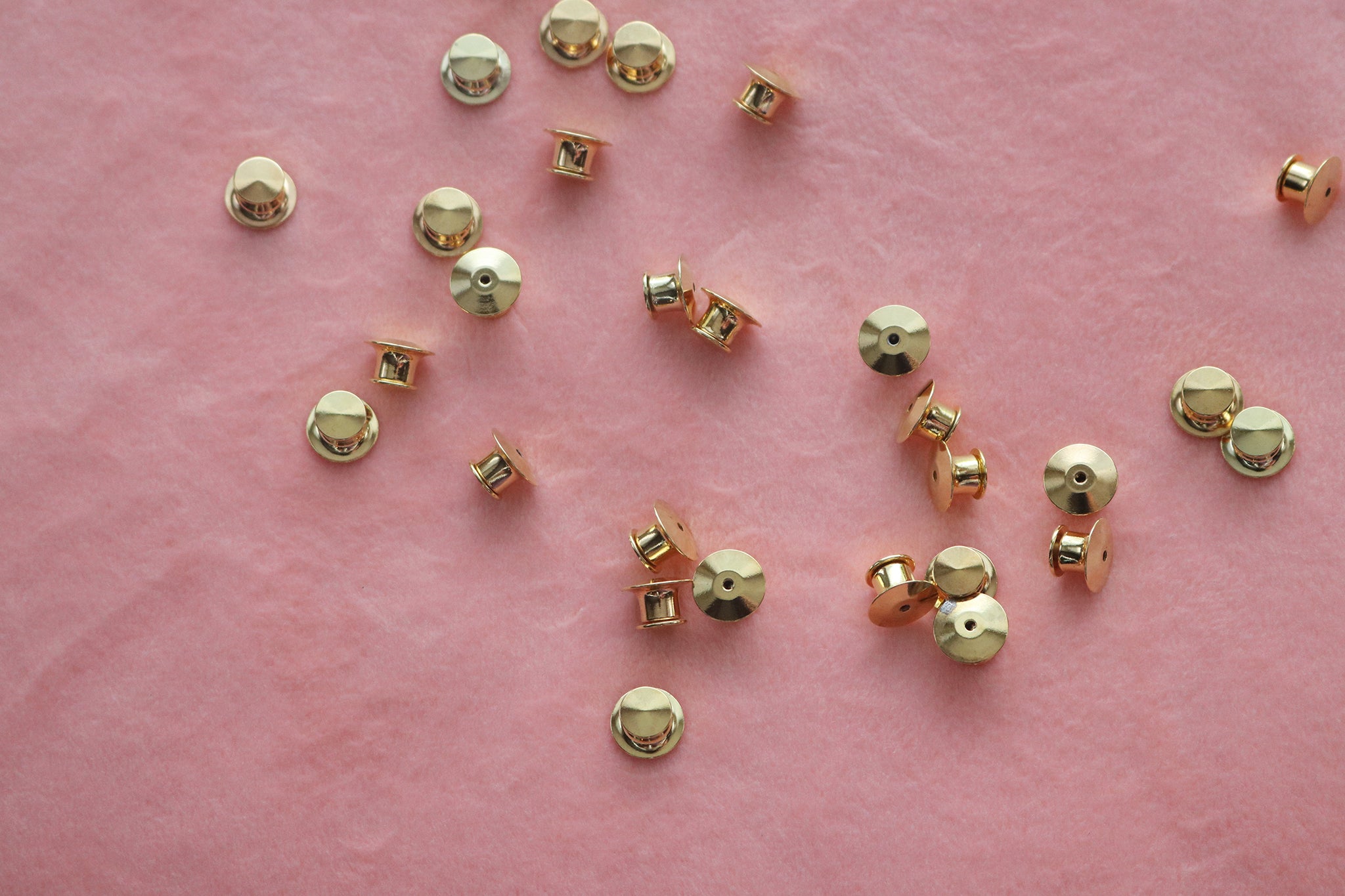 Heart Shaped Rubber or Locking Pin Backs