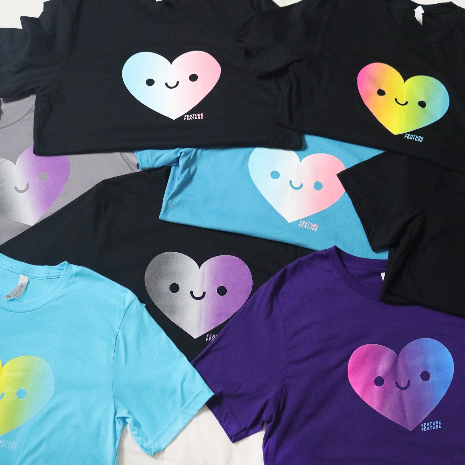 Happy Pride Heart Flag T-shirts