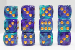 Hocus Pocus Glitter 12 Piece D6 Dice