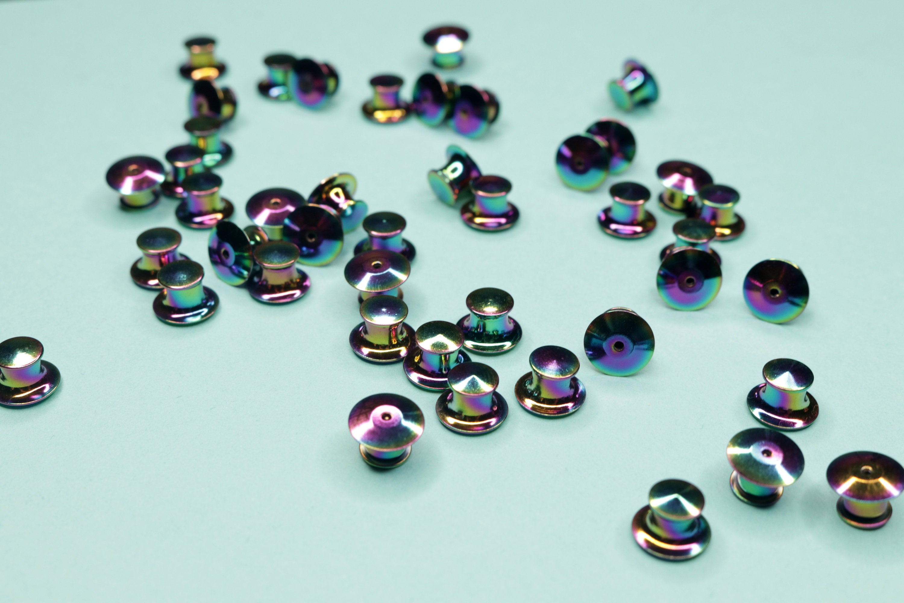 Heart Shaped Rubber or Locking Pin Backs