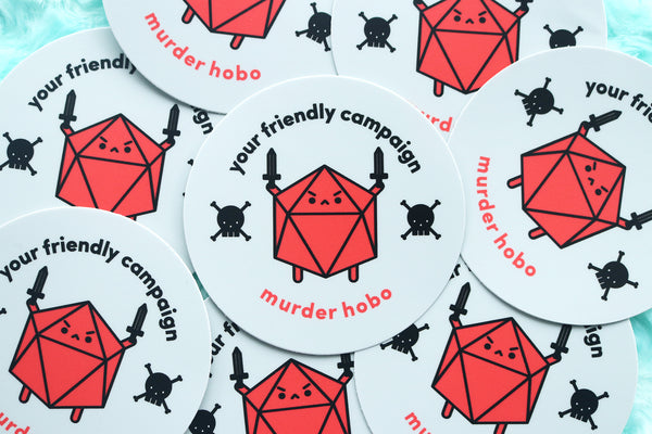 DnD Murder Hobo Stickers