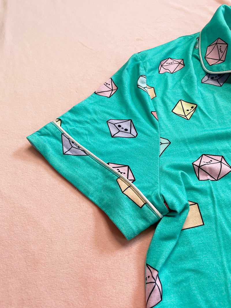 Tiny Dice Pajama Top