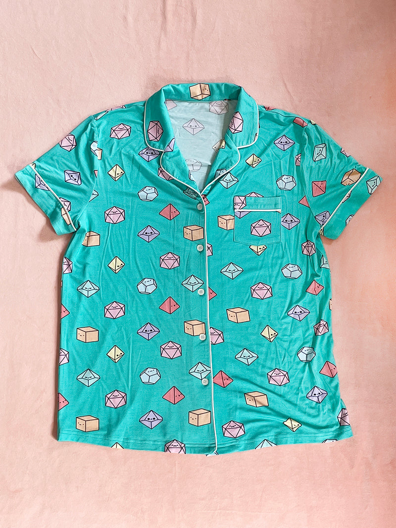 Tiny Dice Pajama Top