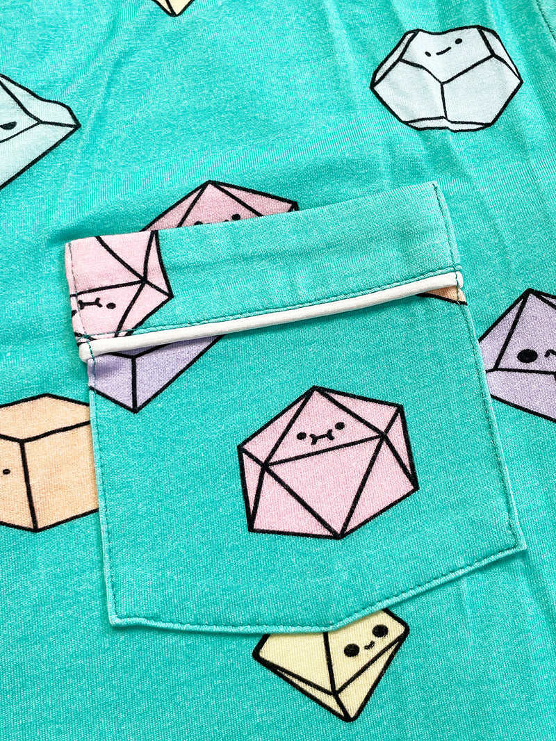 Tiny Dice Pajama Top