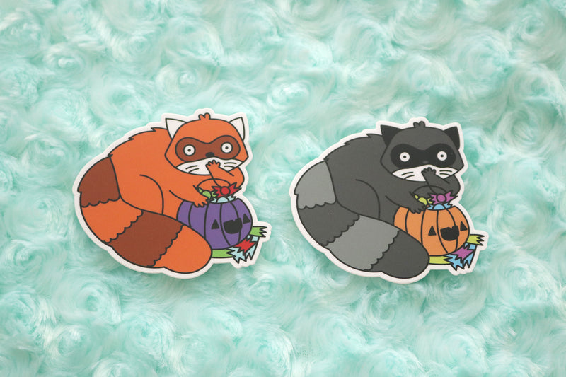 Halloween Trash Panda Sticker