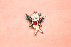 Pink Succubus Girl Hard Enamel Pin 