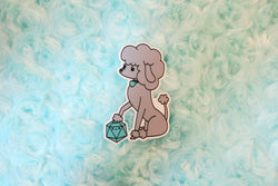 Poodle D20 Dice Buddy Sticker