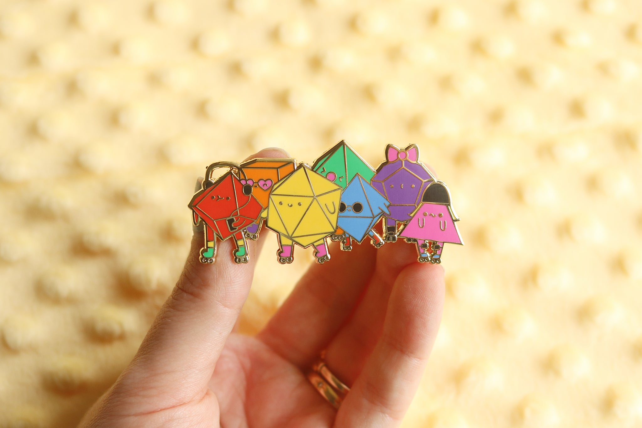 Rollin' Dice Buddies Hard Enamel Pin