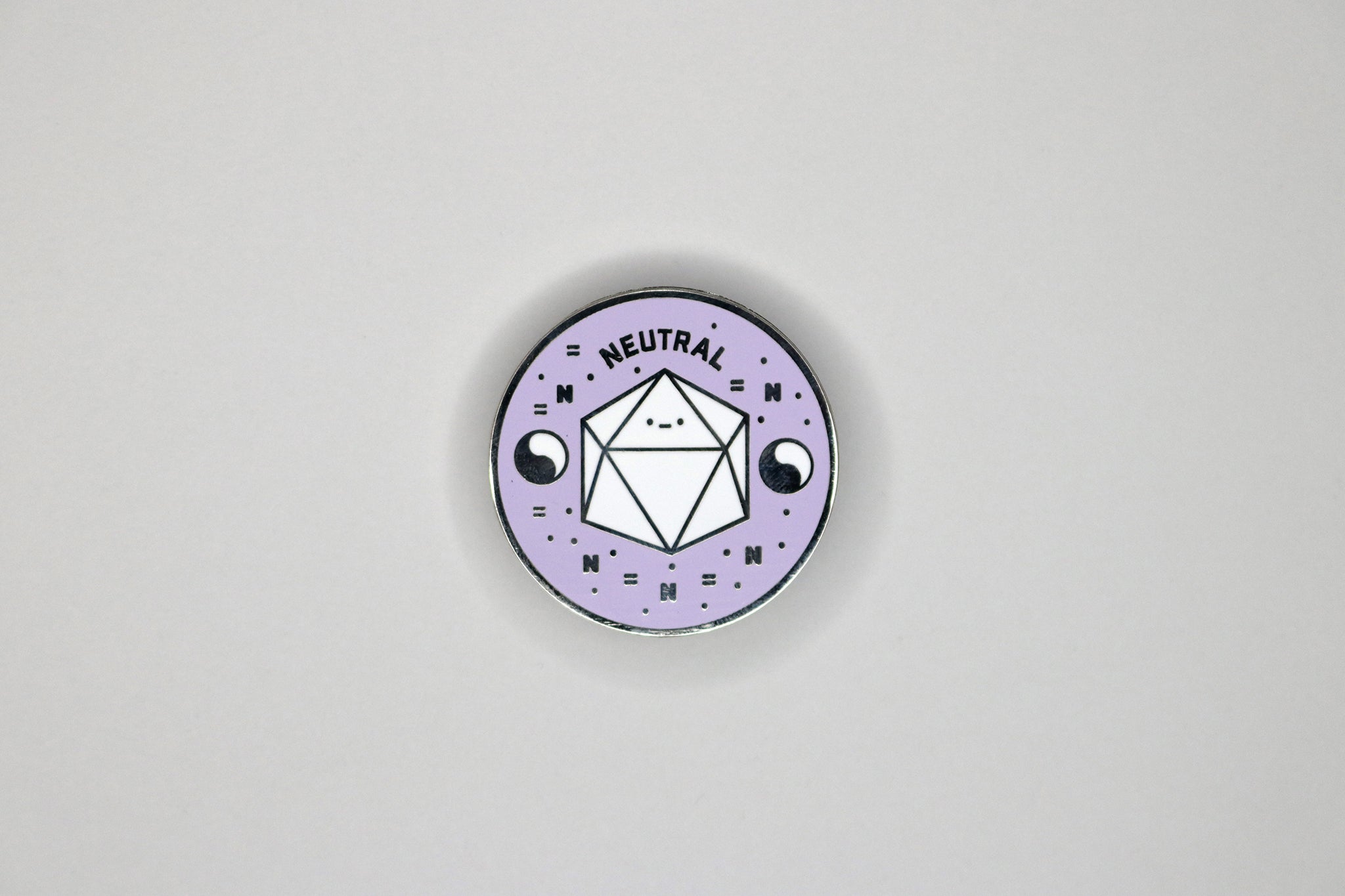 Purple True Neutral Alignment Hard Enamel Pin