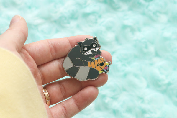 Halloween Trash Panda Hard Enamel Pin