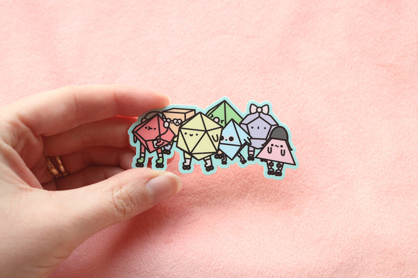 Rolling Dice Buddies Sticker