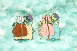 Sage Satchel Snail Hard Enamel Pin