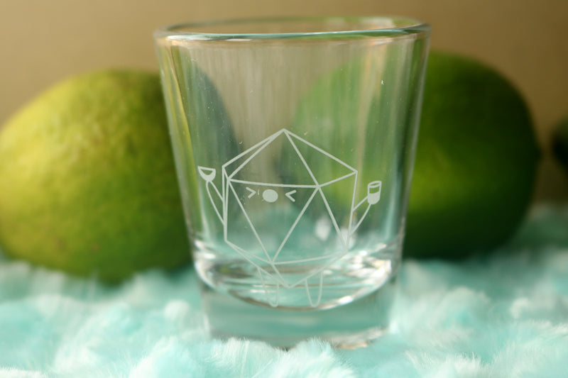 Tequila and Lime D20 Shot Glass