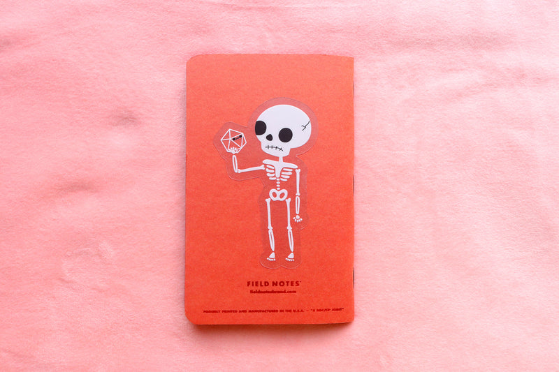 Shakespeare Skeleton Clear Sticker