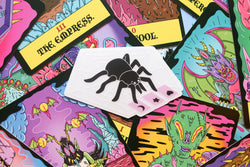 Tarot Tarantula Clear Sticker