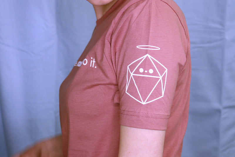 Angel Dice Sleeve Detail on Dice Made Me Do It T-shirt