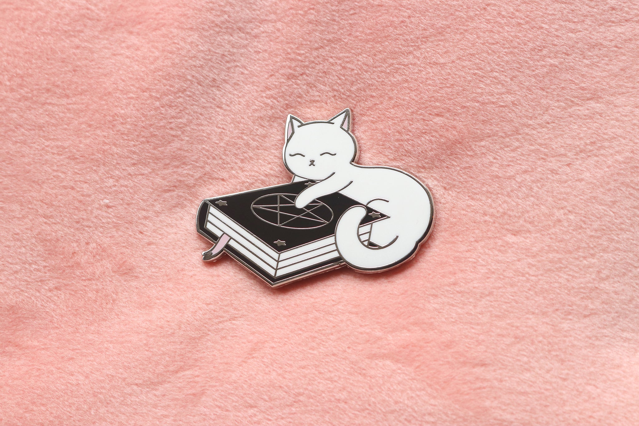 Spell Book Kitty Hard Enamel Pin