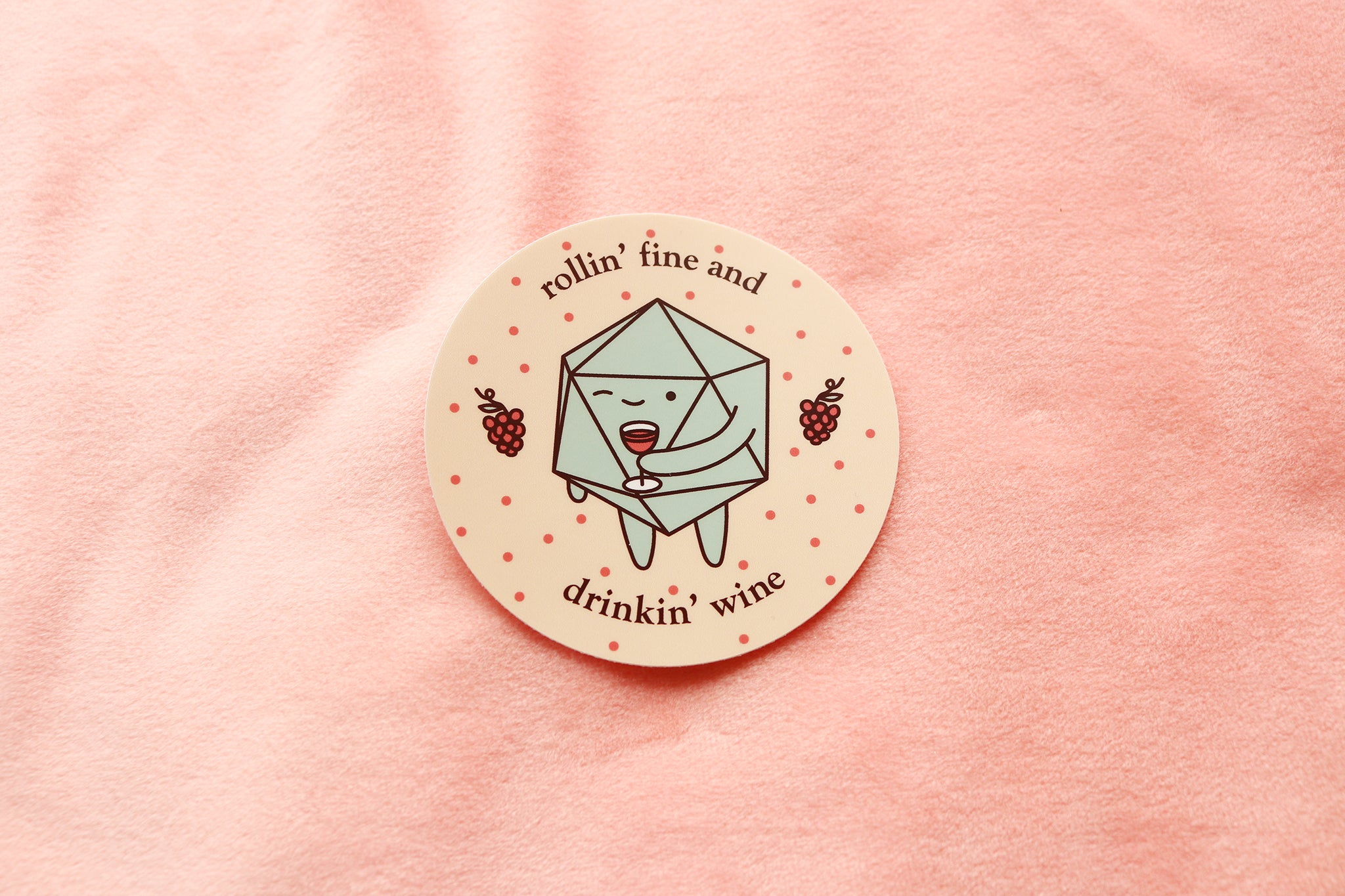 Wine D20 Sticker and Magnet
