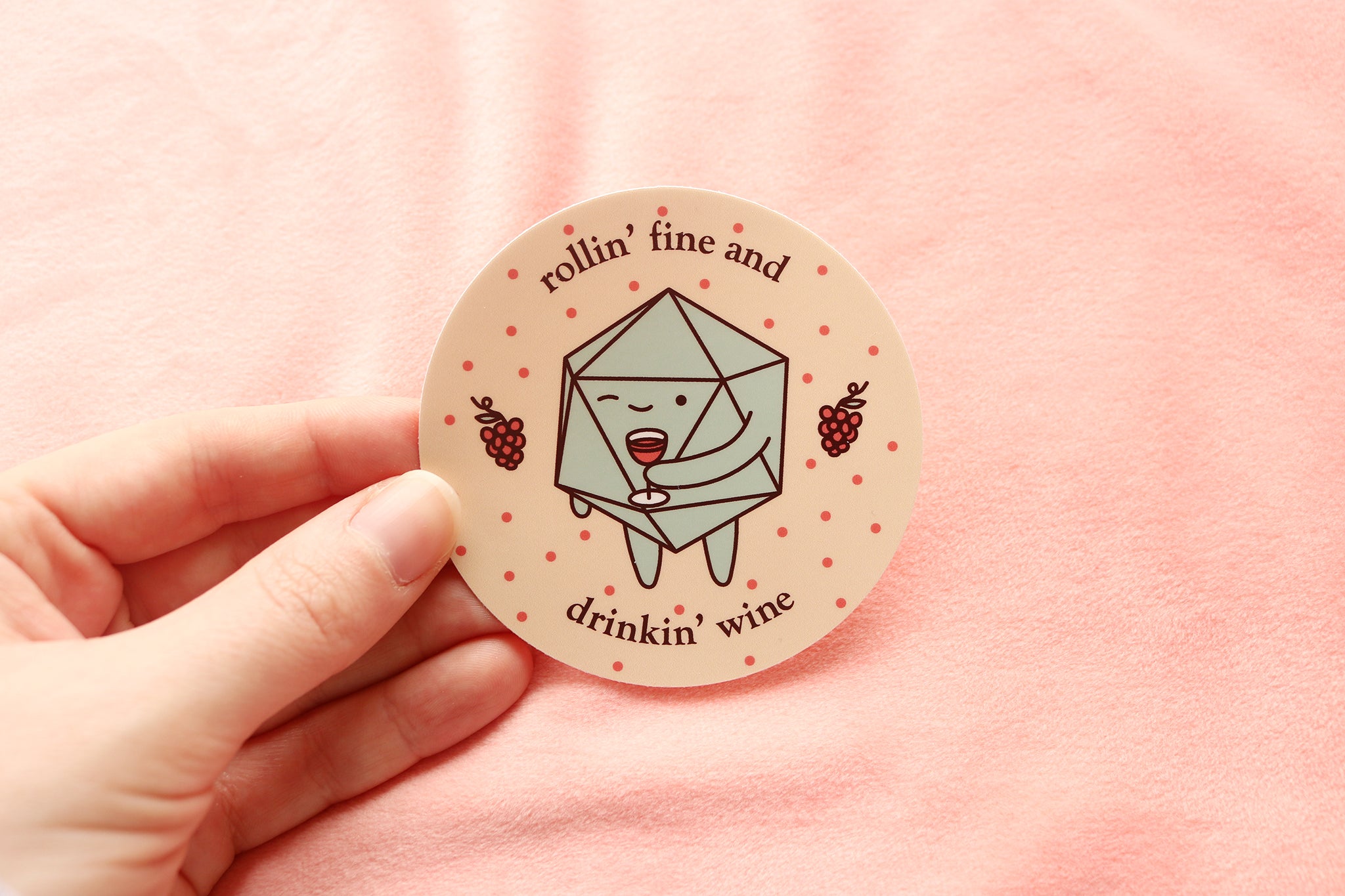 Wine D20 Sticker and Magnet