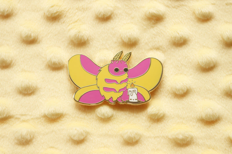 Moth and Flame Hard Enamel Pin